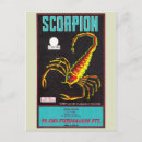 Recherche de scorpions cartes postales Vintage