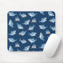 Recherche de grand requin blanc tapis souris Bleu