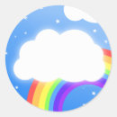 Recherche de noms faits sur commande autocollants Arc en ciel