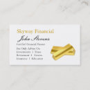 Suche nach goldbarren visitenkarten Finanzplaner