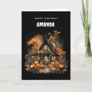Recherche de hanté vœux cartes Éffrayant