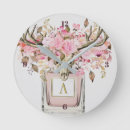 Recherche de crâne rose horloges Fleurs