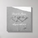 Suche nach herzen im sand leinwandbilder Romantisch