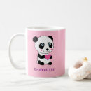 Recherche de panda coeur tasses Mignon