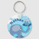 Recherche de éléphant bleu porteclés Illustration