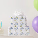 Recherche de cigognes papier cadeau Bleu