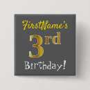 Suche nach dritter geburtstag buttons Geburtstagsparty