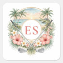 Recherche de tournoi autocollants Monogramme