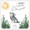 Recherche de lune loup autocollants Forêt