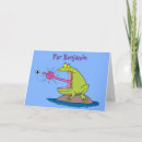 Recherche de humour grenouille vœux cartes Dessin animé