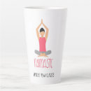 Recherche de pose yoga tasses Illustration
