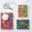 Recherche de pois orange papier cadeau Pois de polka