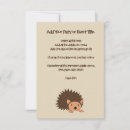 Recherche de hedgehog invitations Bébé