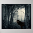 Suche nach schwarzer wolf poster Wald
