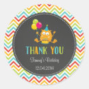 Recherche de anniversaire monstre autocollants Fête d'anniversaire