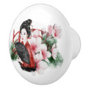 Recherche de fleur lotus de boutons et poignées de porte Japonaise