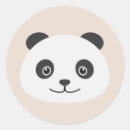 Recherche de visage de panda autocollants Ours