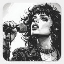 Recherche de dessin gothique autocollants Noir et blanc