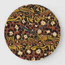 Recherche de tigre sauvage horloges Motif
