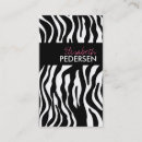 Suche nach zebra druck visitenkarten Für sie