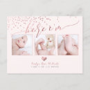 Recherche de faux rose gold confetti invitations Coeur