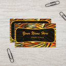 Suche nach tigerstreifen visitenkarten Tierdruck