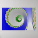 Recherche de fractale spirale posters Coloré