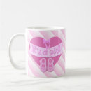 Recherche de faire part de naissance tasses Fille
