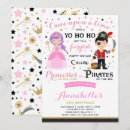 Recherche de princesse pirate invitations Princesse et pirates