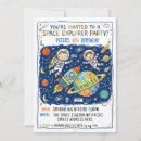 Recherche de explorateurs invitations Aventure spatiale