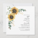 Recherche de tournesol anniversaire invitations Aquarelle