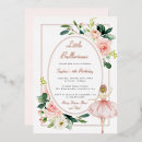 Recherche de ballerines invitations Or rose