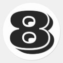 Recherche de numéro 8 autocollants Pour tous