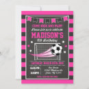 Recherche de le football de fille invitations Soccer