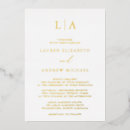 Recherche de initiales de mariage invitations Moderne