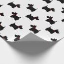 Recherche de chien de scottie papier cadeau Motif