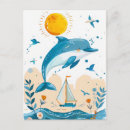 Recherche de dessin de dauphin cartes postales Pour enfants