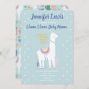 Recherche de llama baby shower invitations Capricieux