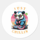 Recherche de opossum drôle autocollants Rétro
