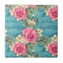 Recherche de rose poussiéreux carreaux Vintage