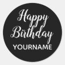 Recherche de bon anniversaire autocollants Nom
