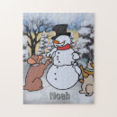 Recherche de bonhommes de neige puzzles Enneigé