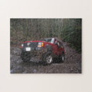 Recherche de voiture rouge puzzles Montagne