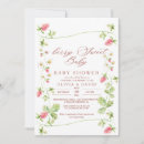 Recherche de strawberry baby shower invitations Élégant