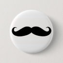 Recherche de moustache mignonne badges Drôle