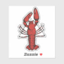 Recherche de homard rouge autocollants Écrevisse