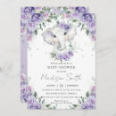 Recherche de purple elephant baby shower invitations Mother to be