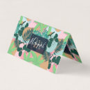 Recherche de fleurs tropicales cartes visite Vert
