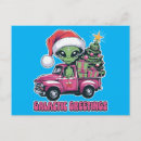 Recherche de noël drôle cartes postales Rouge