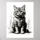 Recherche de dessin crayon chat art Noir et blanc
